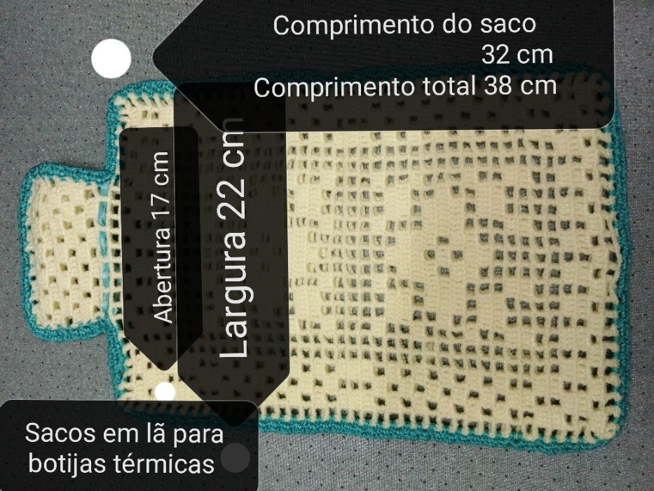 Saco em lã para botija térmica