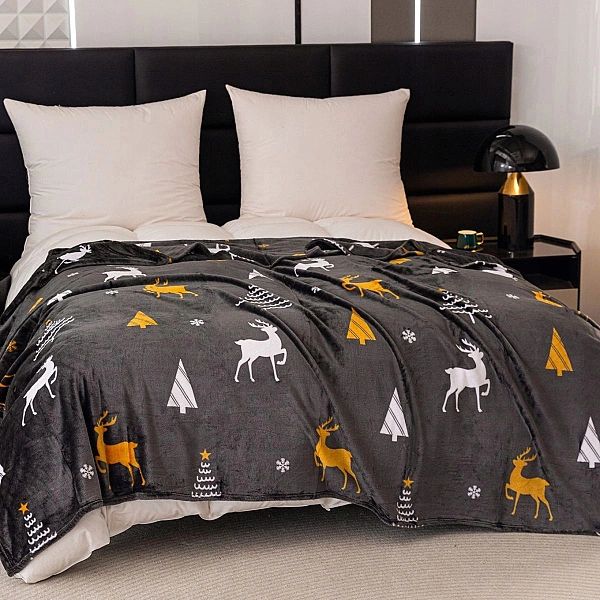 Koc ŚWIĄTECZNY 160x200 narzuta na łóżko kanapę sofę MIKROFIBRA Donato