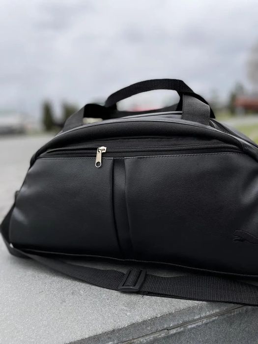 Спортивная кожаная фитнес сумка puma, сумка груша в спортзал