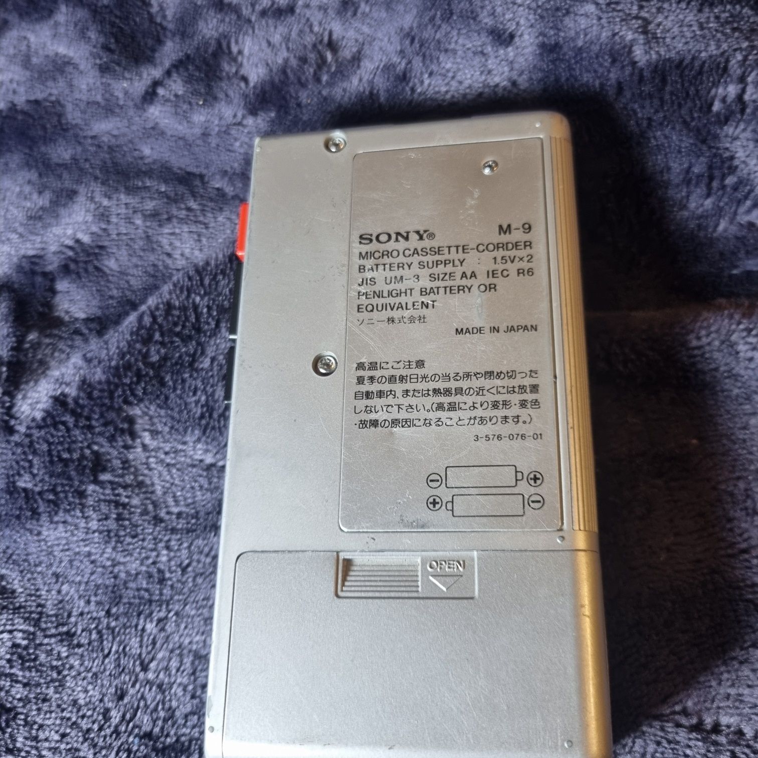 Dyktafon Sony m-9