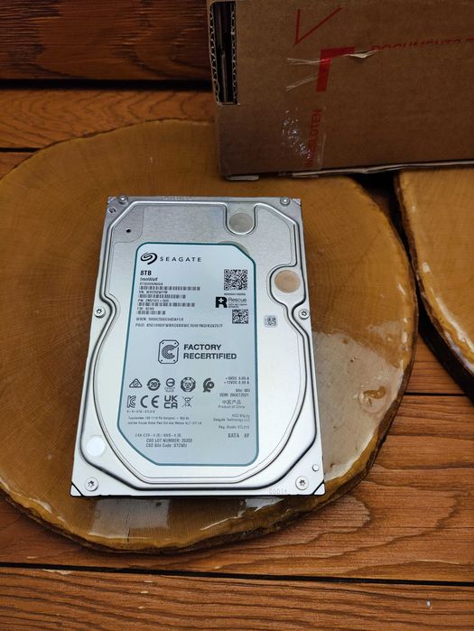 Seagate IronWolf HDD 8TB 3.5" SATA ST8000VN004 Nowy Gwarancja