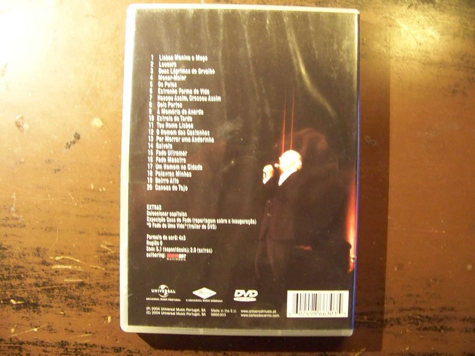 DVD concertos ao vivo- Carlos do Carmo, Mariza , Pavarotti