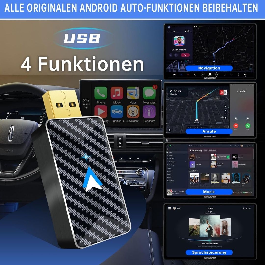 Bezprzewodowy adapter Milfra z systemem Android