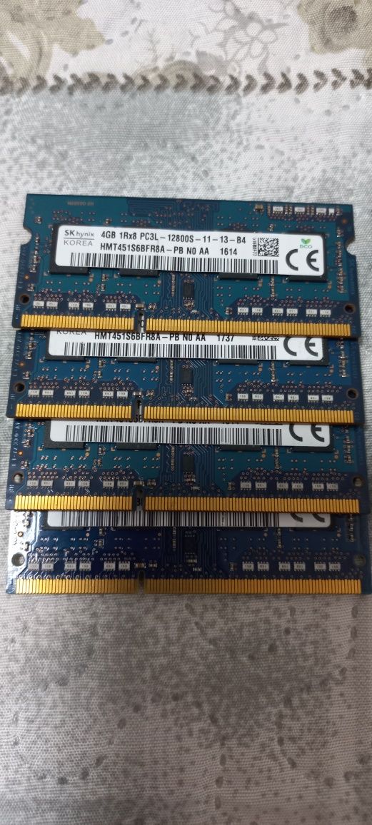 Пам'ять ddr3, 3l, 4 для ноутбука, системника