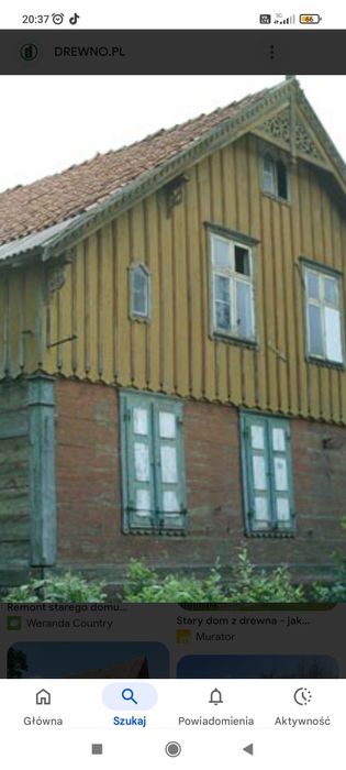 Rozbiórka domów drewnianych dachów stropów z drewna .