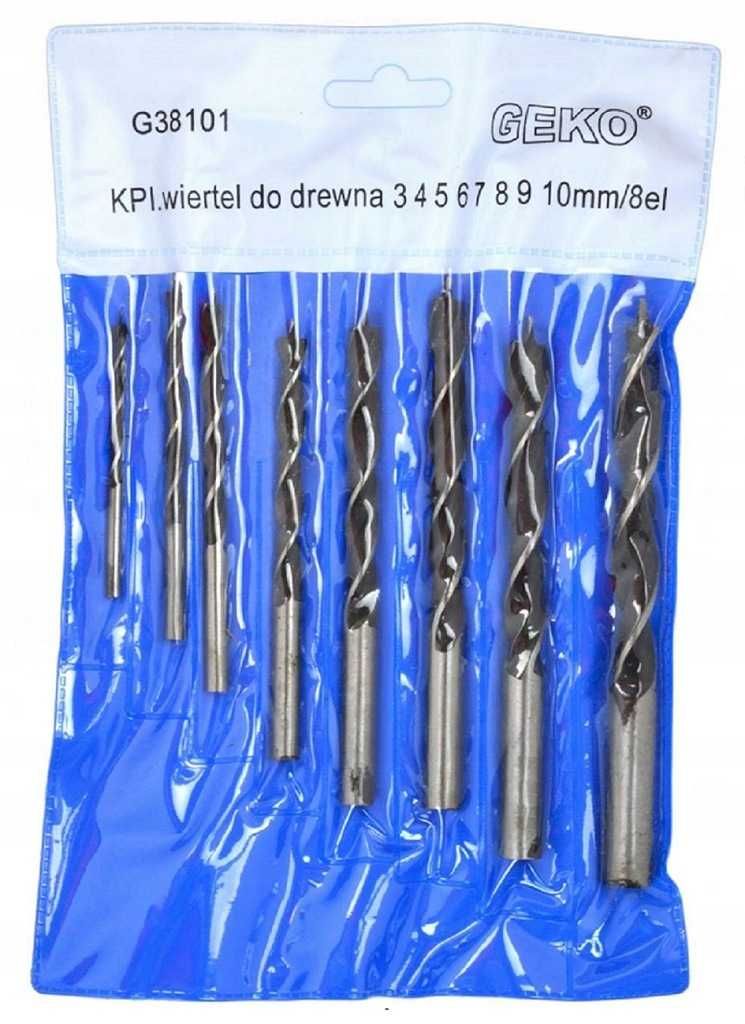 Wiertła do drewna 3mm - 10mm kpl 8szt