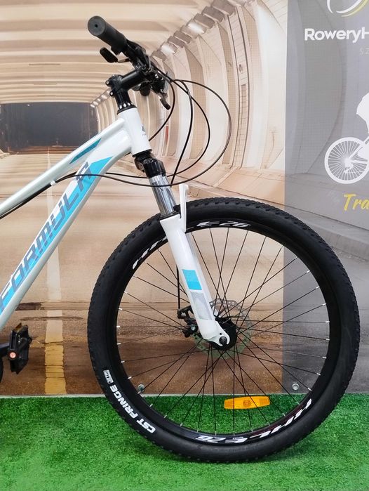 Dziewczęcy Rower górski MTB 26" rama 15" 145-165cm SHIMANO 2xTARCZE