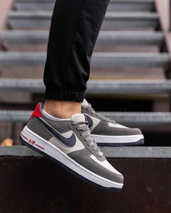 Кросівки Nike Air Force Grey Blue Red premium i96