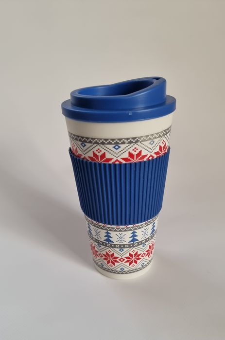 Kubek termiczny na kawę zimowy ok 250ml