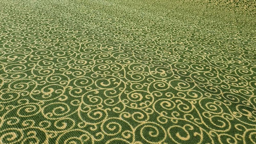 Wykładzina dywanowa zielona obiektowa Vienna do hotelu restauracji