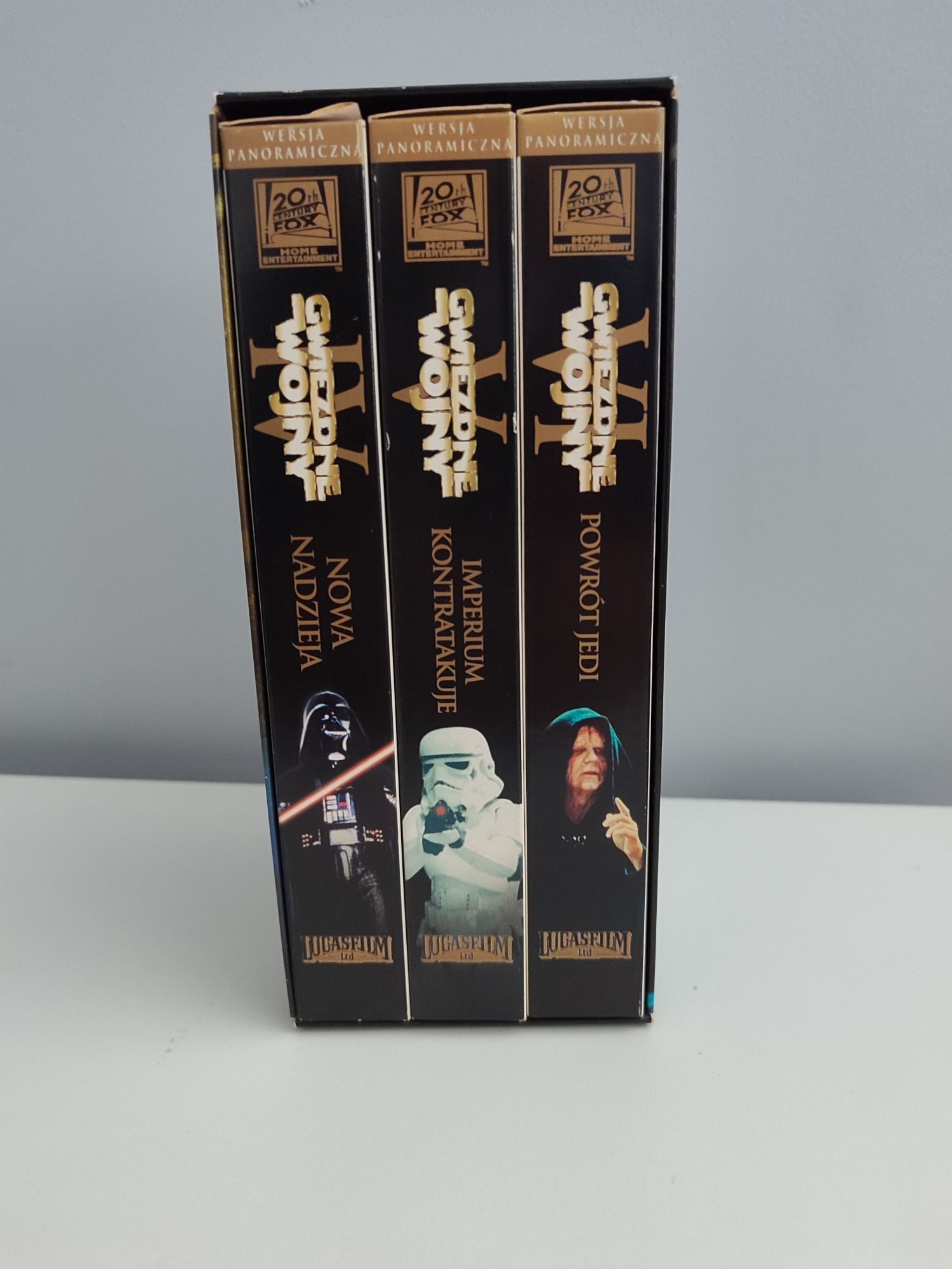 Gwiezdne Wojny Trylogia wersja panoramiczna VHS