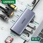 USB Хаб для MacBook AIR PRO M1 M2 M3 10 в 1 док станция Hub Ugreen