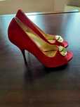 Szpilki Nine West czerwone 41
