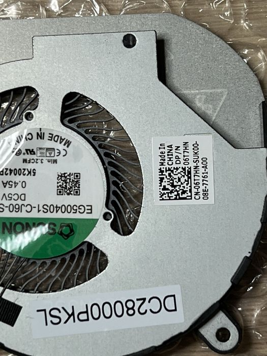 Система охолодження Dell Latitude 5510. Dell Precision 3550.