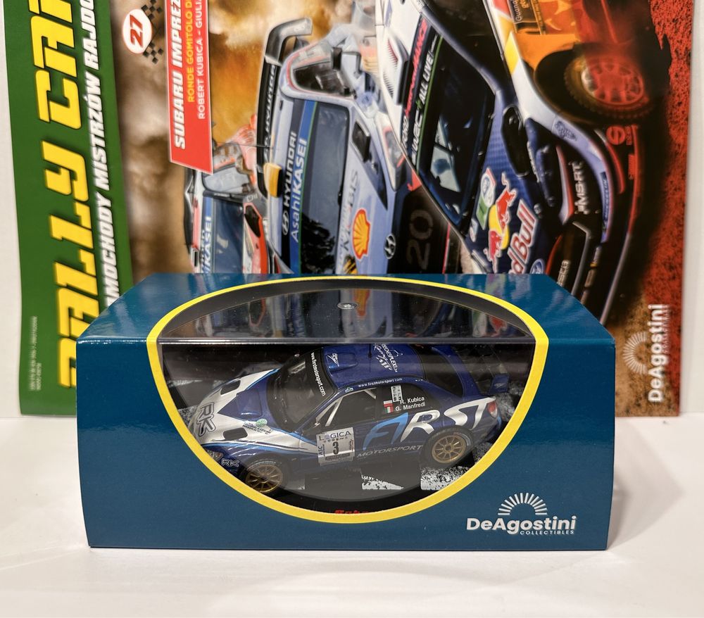 Subaru Impreza WRC Kubica, Manfredi 1:43 Rally Cars DeAgostini