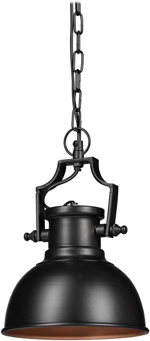 Lampa wisząca sufitowa industrialna loftowa Relaxdays czarna