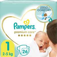 Підгузки Pampers Premium Care Розмір 1 (2-5 кг) 26 шт