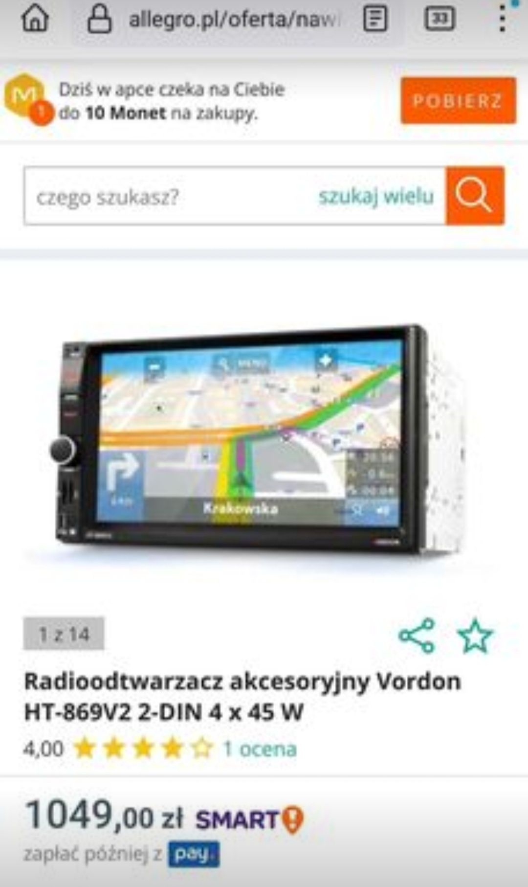 Radio Vordon 2 DIN