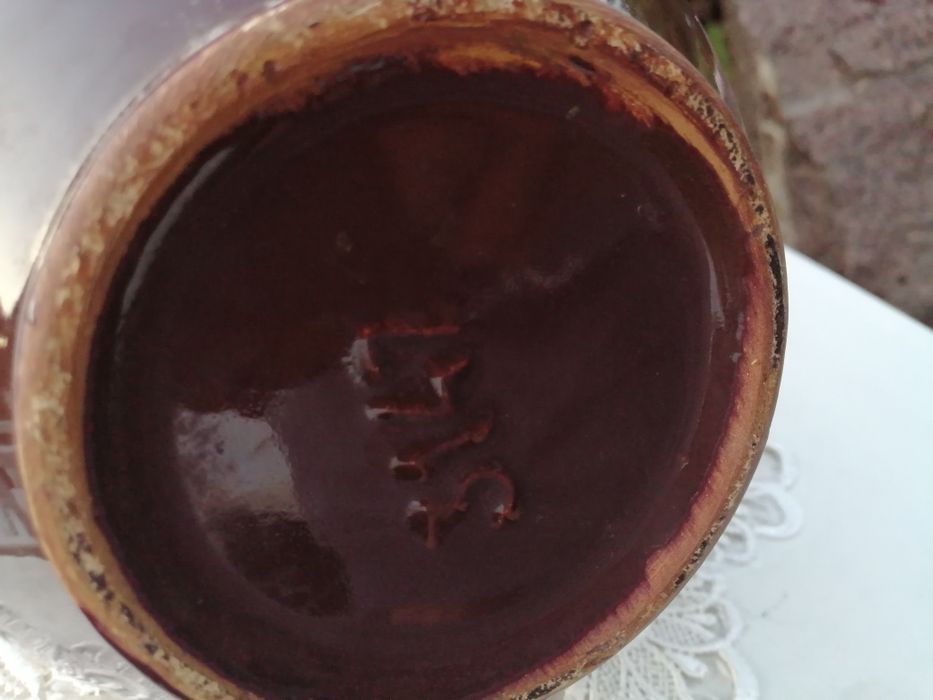 Duży wazon ceramiczny, sygnowany. Vintage