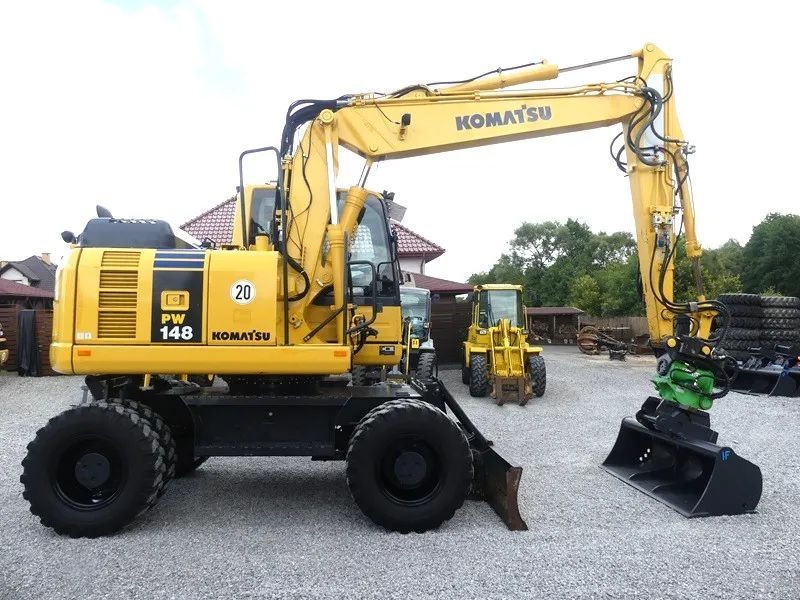 Komatsu PW148 ROTOTILT / Sprowadzona / Super Stan /  Utrzymana w oryginale / pw160 314 / 316 900 / ew160 ew140 / 312 315 /
