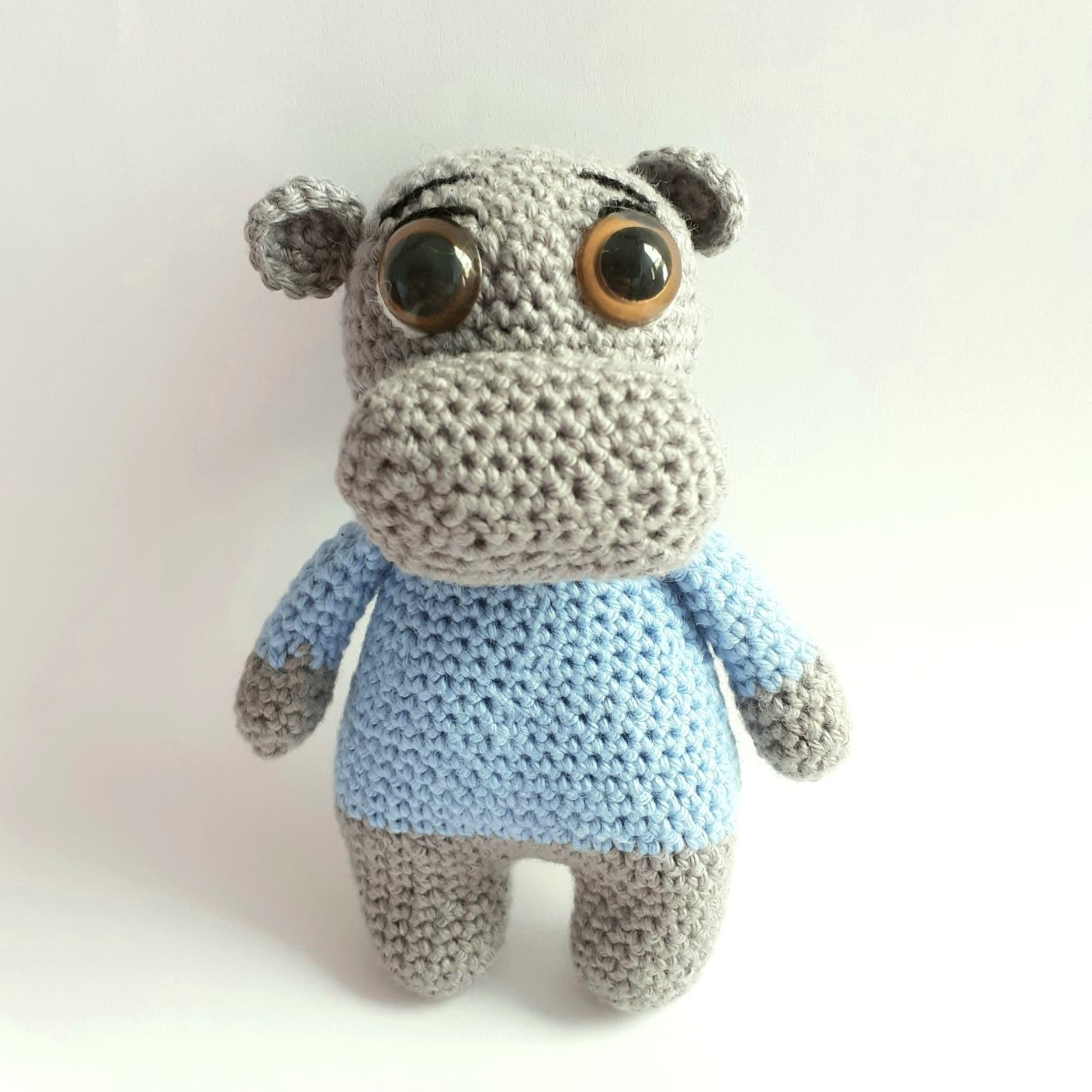 Amigurumi (peluche em crochet) Hipopótamo