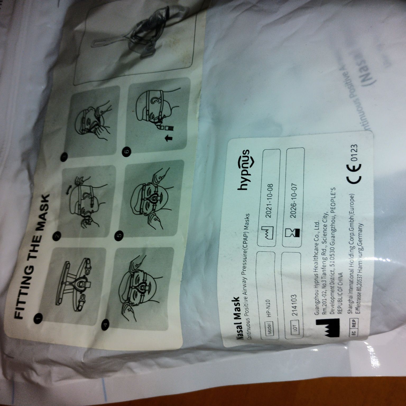 Maska CPAP bezdech senny Hypnus M/L standard nowa
