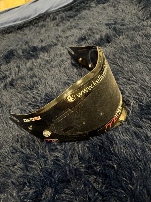 Viseira do Rinaldi e tear off do Bagnaia