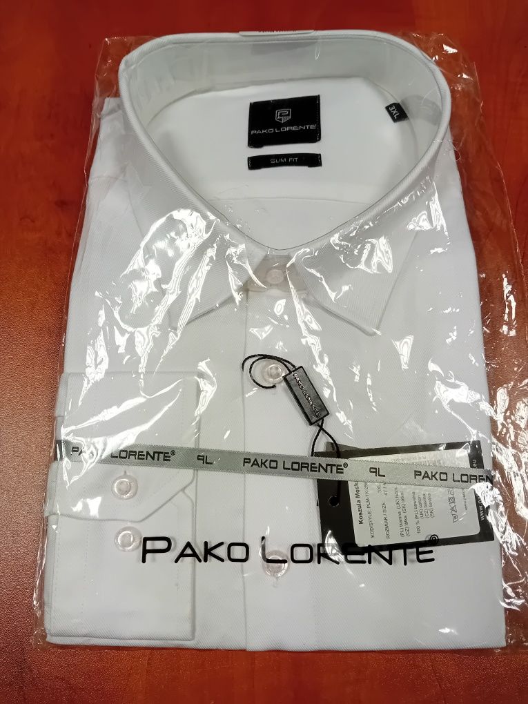 Biała koszula Pako rozmiar 3XL slim