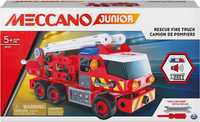 MECCANO Junior Wóz Strażacki do Złożenia STEAM Światła i Dźwięk