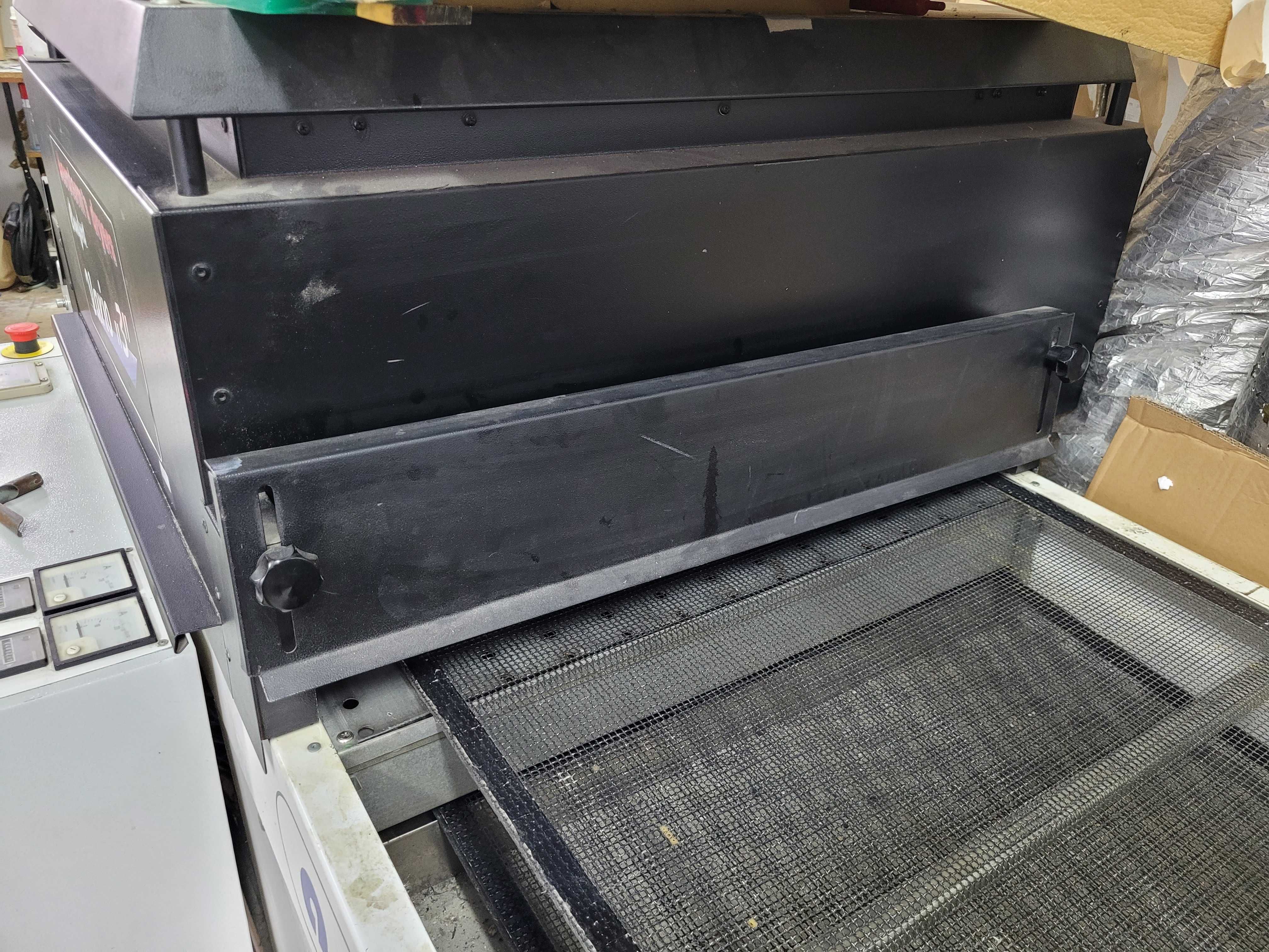 Sitodruk półautomat linia do lakierowania i druku UV, tunel suszący UV