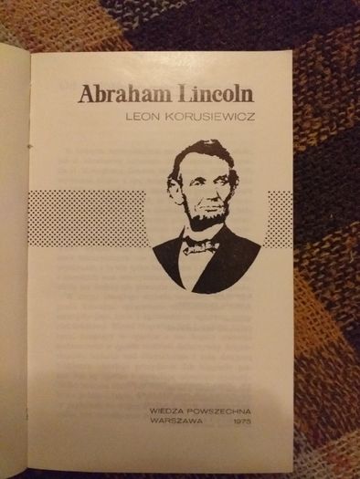 Leon Korusiewicz Abraham Lincoln WP 1975