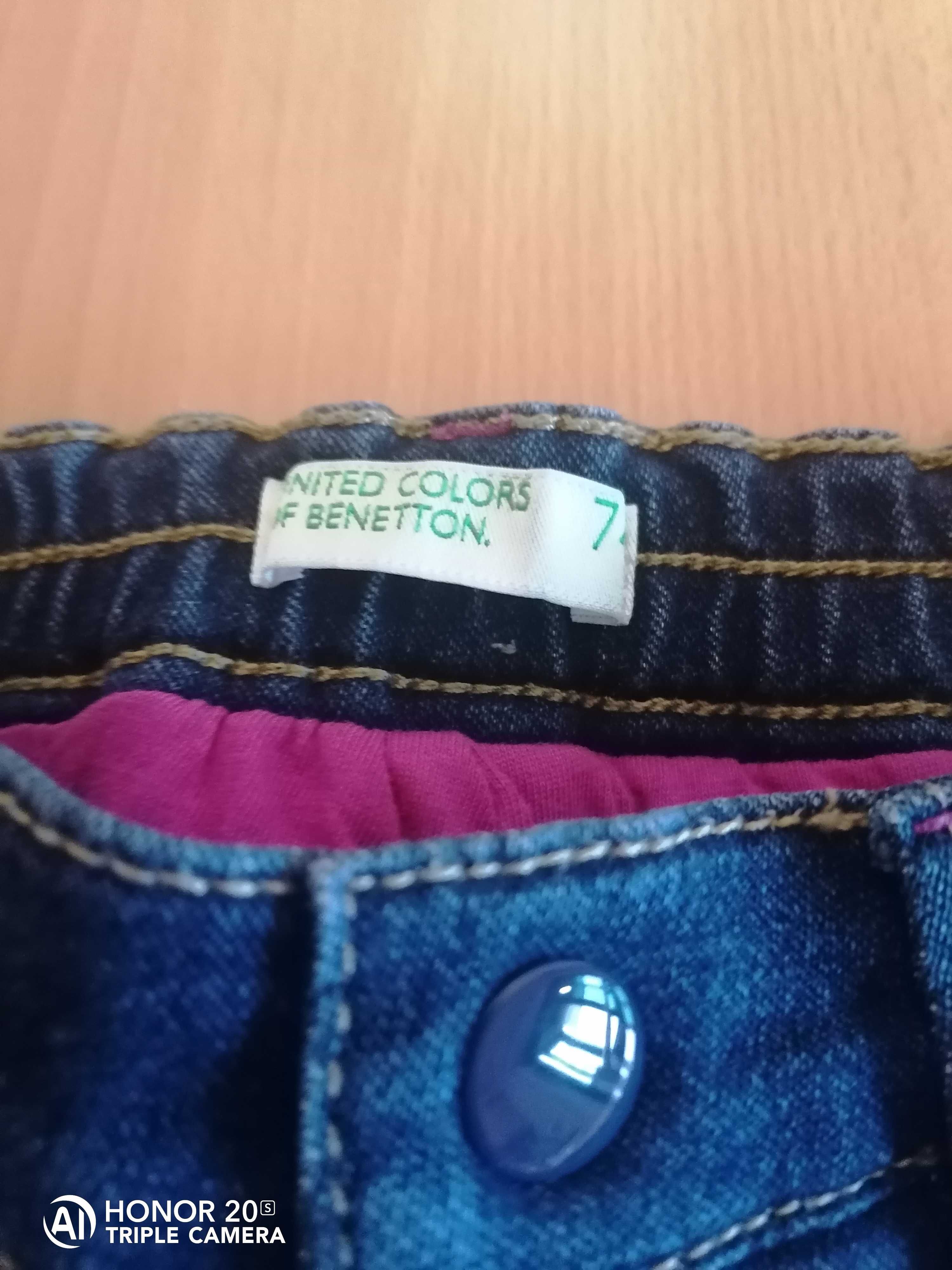 Calças inverno menina 9-12 meses Benetton como novas