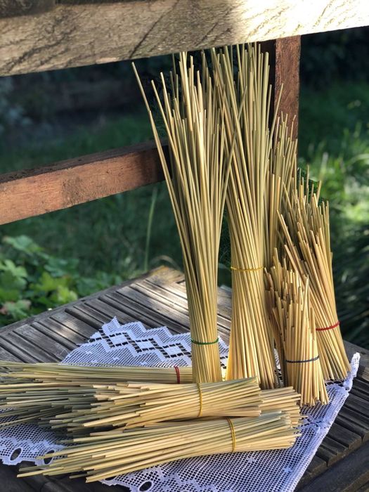 Соломка для пауків, чесаний рогіз, основи , жито , пшениця