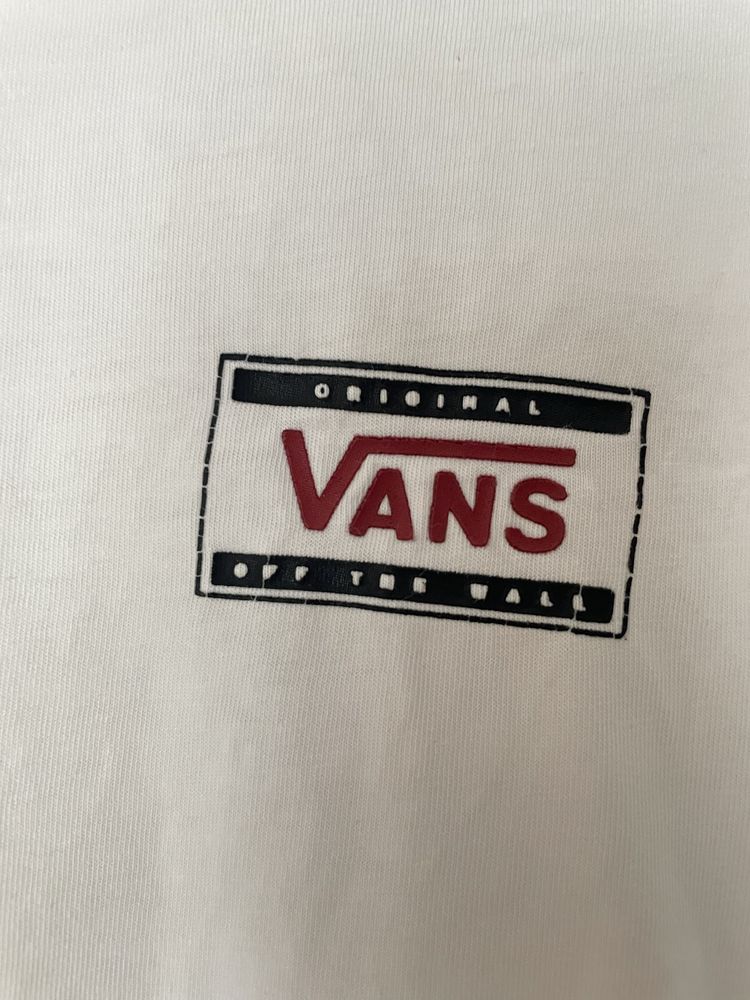 Koszulka Vans S bluzka z długim rękawem longsleeve logowana