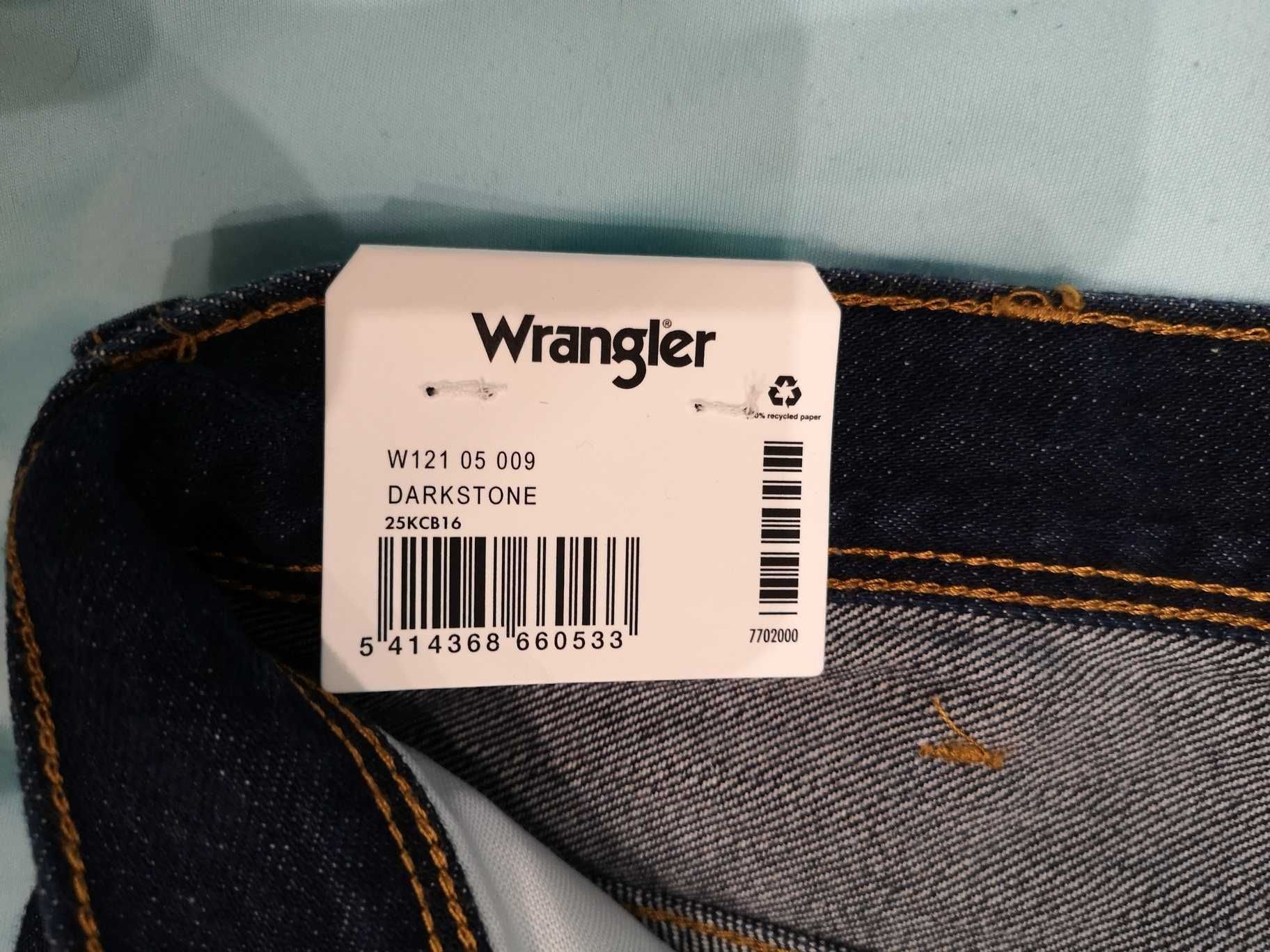 NOWE spodnie Wrangler Texas 821 Authentic Straight Darkstone