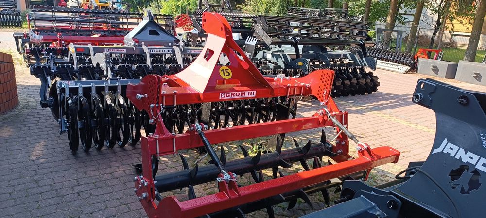 Agregat Brona talerzowa Janpol Strumyk UniTech talerzówka wał zamiana