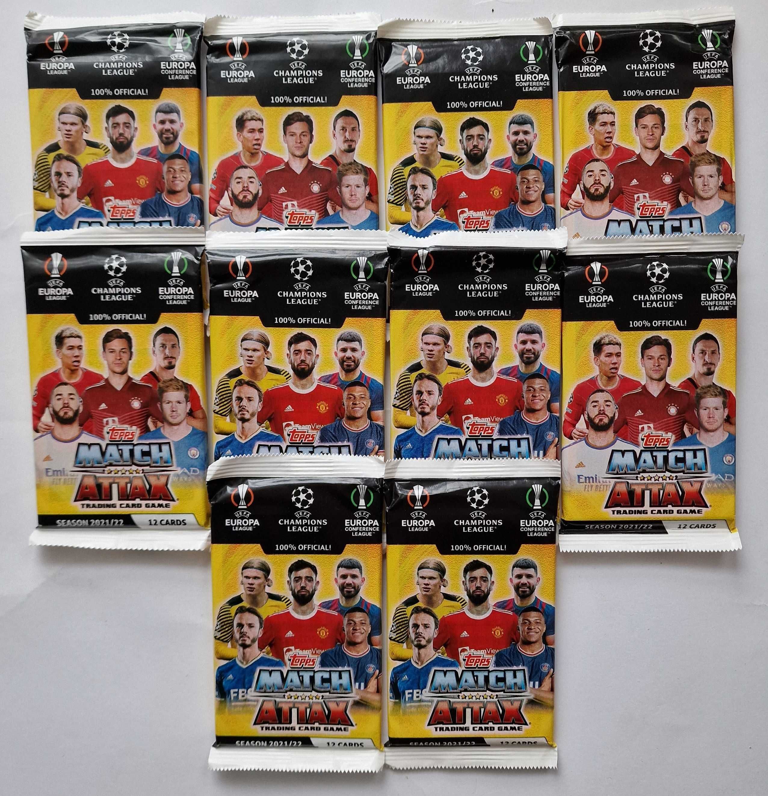 Match Attax Champions 2021/22 NOWA 15 X saszetka 180 kart+magazyn