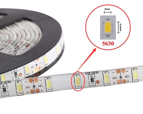 Fitas de Led Vermelhas e brancas
