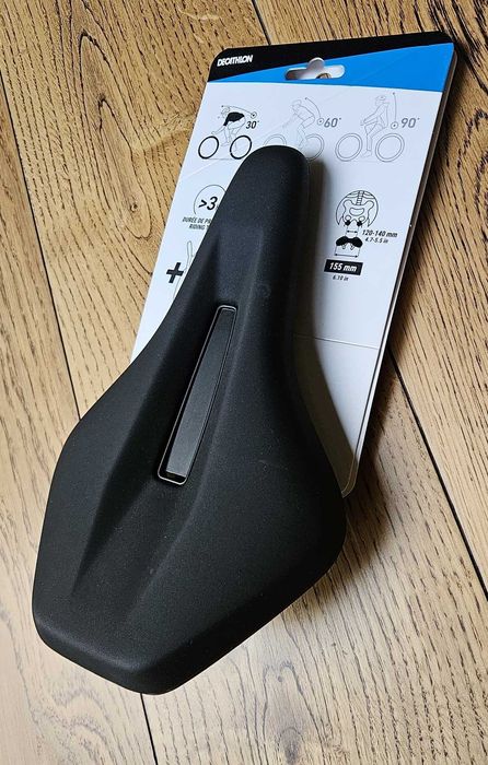 Siodełko Decathlon Btwin gravelowe/szosowe/MTB 30° Comfort 155mm