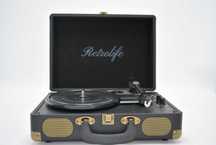 Вініловий програвач Retrolife R609 з Bluetooth і динаміками, новий
