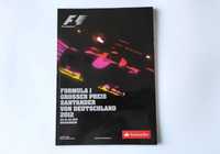 Formuła 1 F1 Grand Prix Niemiec Hockenheim 2012 oficjalny program