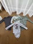 Komplet body H&M 98 organic cotton na napy dla chłopca zestaw rękaw