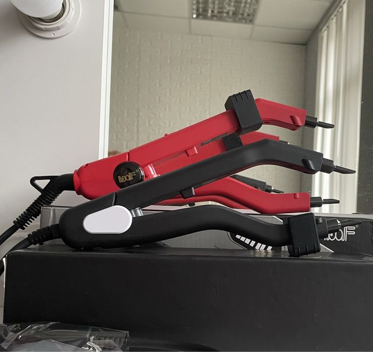 Щипці для нарощування волосся з регулятором температури