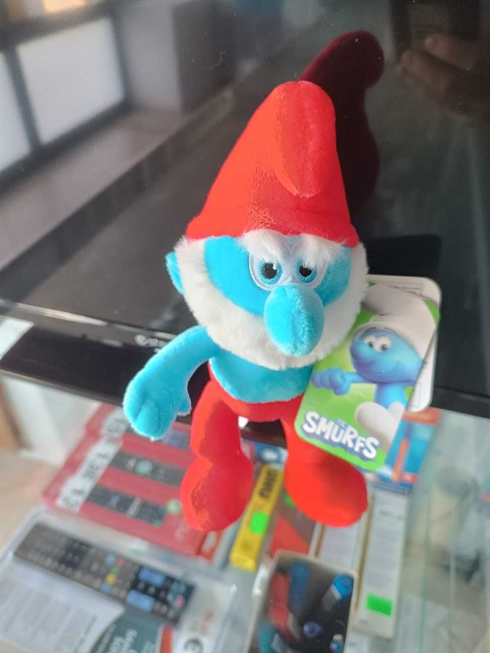 Novidade:Peluche Grande Smurf Smurfs 22cm