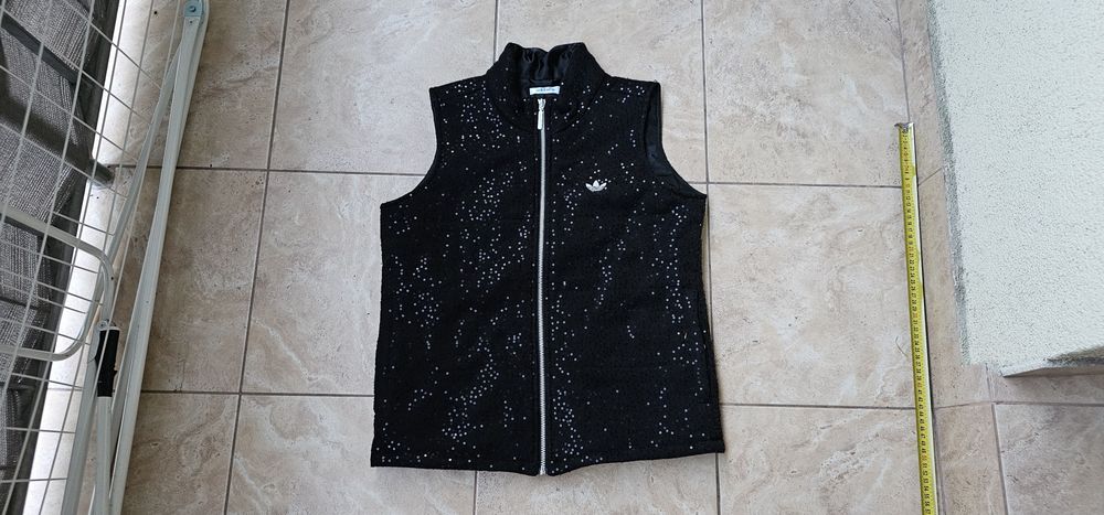 Adidas bezrękawnik z cekinami damska rozmiar M wymiary na zdjęciach
