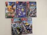 5 gier Nintendo Switch Pokemon Evee Lego Spongebob