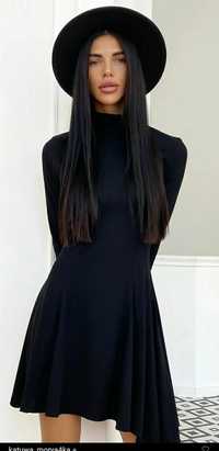 Маленьке чорне плаття,нове, розмір С,трикотаж рубчик