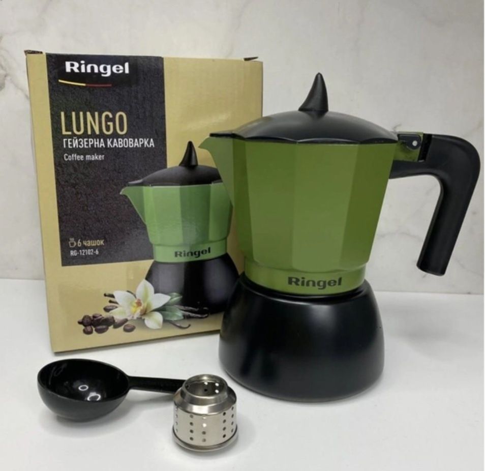 Кофеварка гейзерная 6 порций Ringel Lungo RG-12102-6