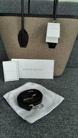 Фірмова сумка MARINA RAPHAELO porter in beige lana