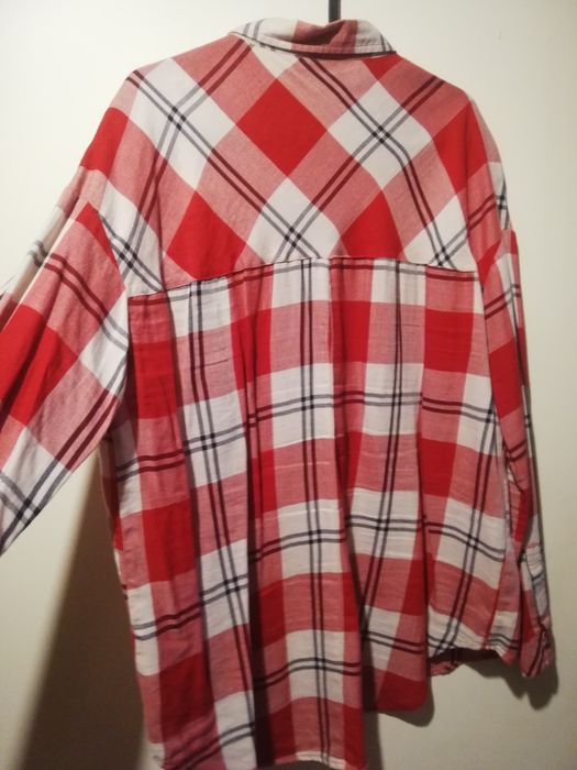 Camisa aos quadrados vermelha